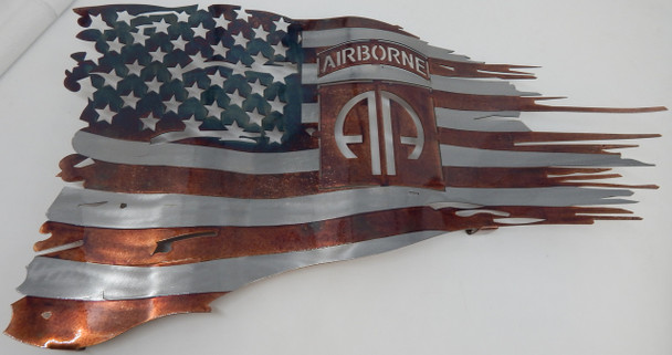 24 In x 14 In American_82nd Airborne Battle Flag Steel Sign 24 In x 14 In American_82nd Airborne Battle Flag Steel Sign